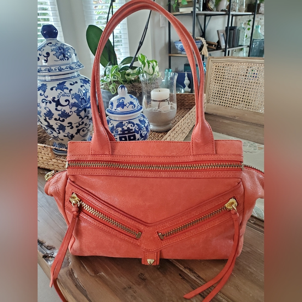 Botkier Trigger Small Satchel Coral Red